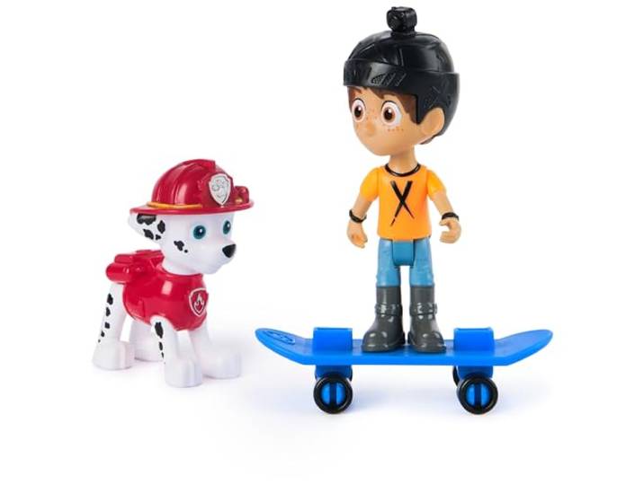 PAW Patrol - Marshall & Danny met skateboard Speelfigurenset