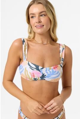O'Neill s Cora Geo Caye Bralette Bikini Top, Size Large, Elastane/Polyamide