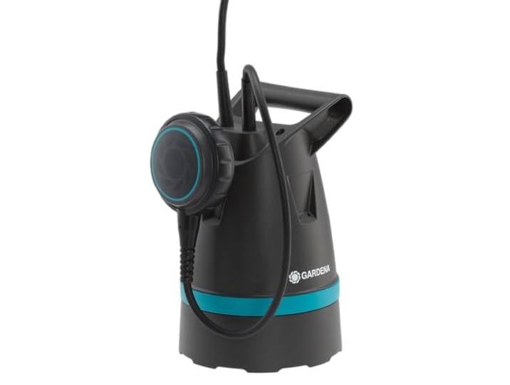 Gardena Pompe submersible eau claire 8600\, Acier inoxydable\, Noir\, Bleu\, jusqu'à 8.600 l/h - Flotteur