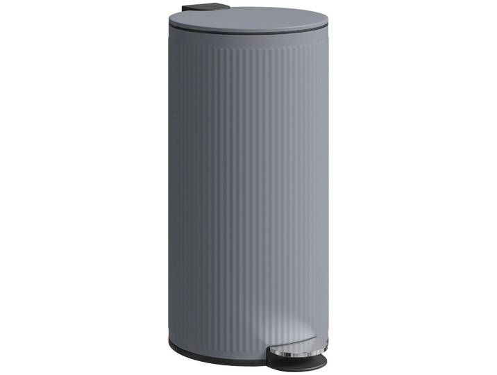 Homcom Mülleimer Metall Kunststoff Dunkelgrau, 30x60.5x36 cm, Haushalt & Reinigung, Reinigung, Mülleimer & Abfallsammler