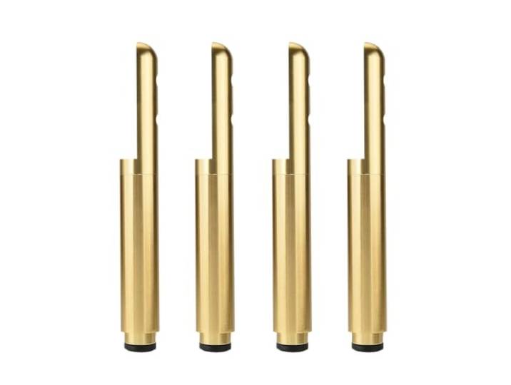 Verstellbare Schrankfüße Aus Aluminiumlegierung, 4 Stück DIY-Ersatz Möbelfüße, L-Typ-Installation Mit Schrauben, Robuste Möbelbeine Für Schränke, Kommoden Und Regale(Gold,120mm(4.7in))
