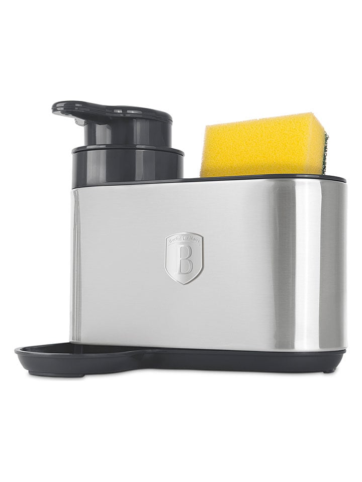 Berlinger Haus Spülbecken-Organizer in SIlber/ Schwarz - (B)17,8 x (H)15,8 x (T)12,7 cm - onesize