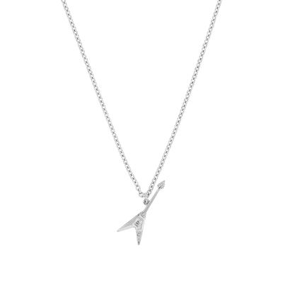 Kette mit Anhänger AMOR "Scorpions by Amor, Gitarren-Design", silber (silberfarben), Halsketten, Herren, Silber 925 (Sterlingsilber), L: 50 B: 2mm, B:2mm