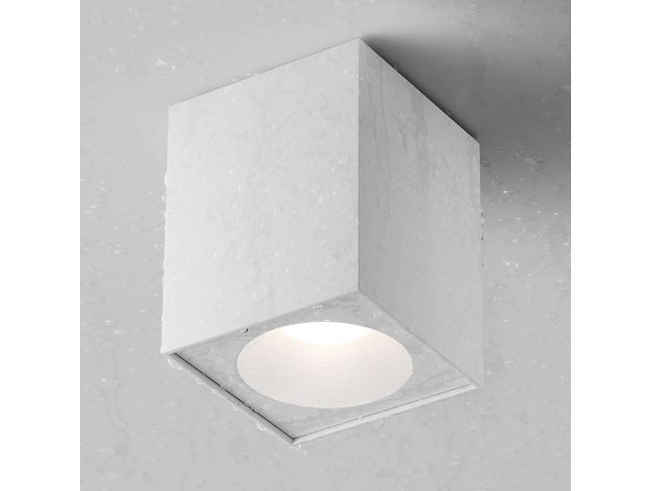 Plafonnier Zoom 9 x 12 x 9cm Blanc/Blanc Aluminium GU10