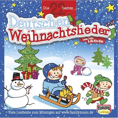 Die 22 besten deutschen Weihnachtslieder - Felix & die Kita-Kids Lena, CD