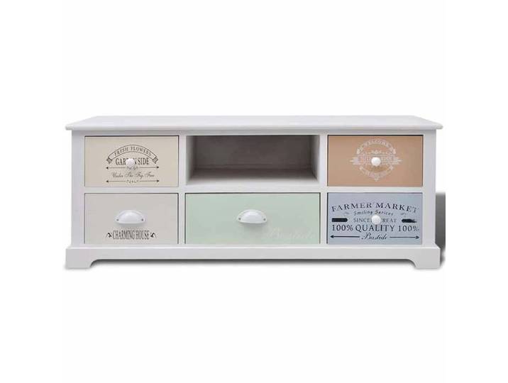 NEW Blanc Meuble télé - - Meuble TV en style français Bois - design moderne(1parcel)4652424