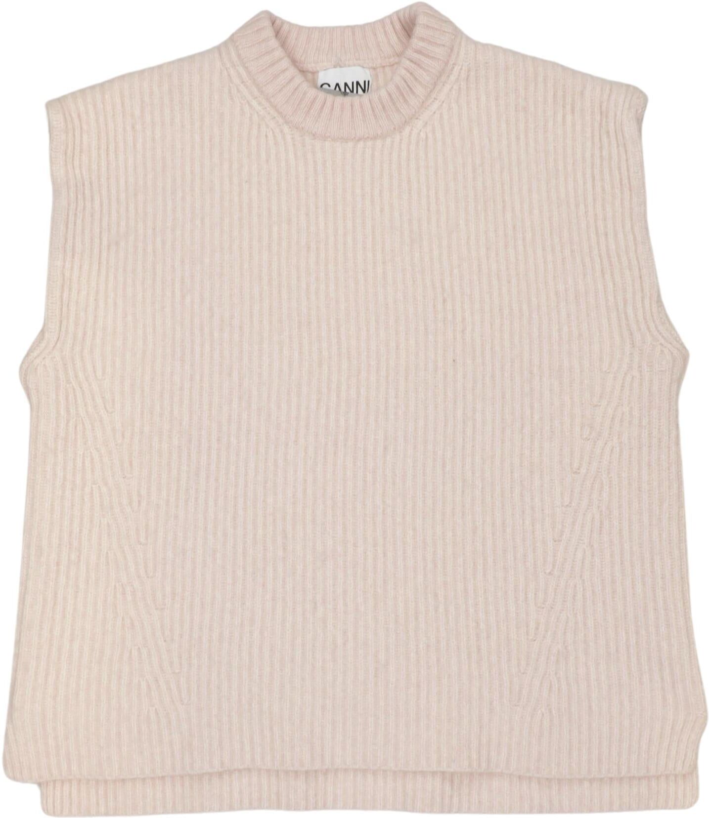 Ganni Damen Pullover, Pink, Gr. L, Wolle / Synthetik - Second Hand