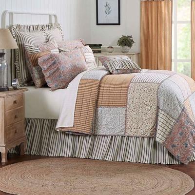 Vhc Brands Kaila Patchwork Quilt Multi Warm, King, Multi Warm