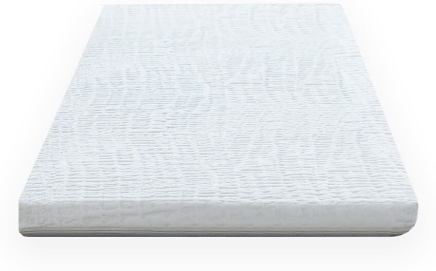 Idliterie Surmatelas mousse hs 40kg 80x200 souple respirante déhoussable Blanc 200x5x80cm