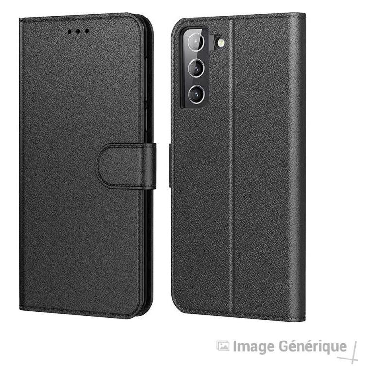 Générique Kunstleder Klapptasche für Samsung Galaxy S22 - Schwarz (In Massen) (Samsung Galaxy S22) (47121642)