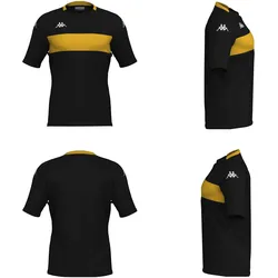 Kappa, Damen, Sportshirt, Soccer Diago (S), Gelb, Schwarz