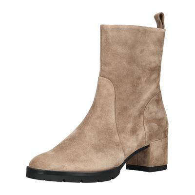 Bikerboots HÖGL "Högl Stiefel Veloursleder", Damen, Gr. 37, taupe, Veloursleder, Schuhe Bikerboots