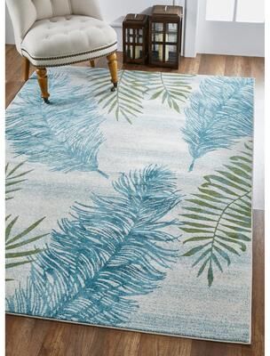 Domani Seaside Palms Tropical Rug