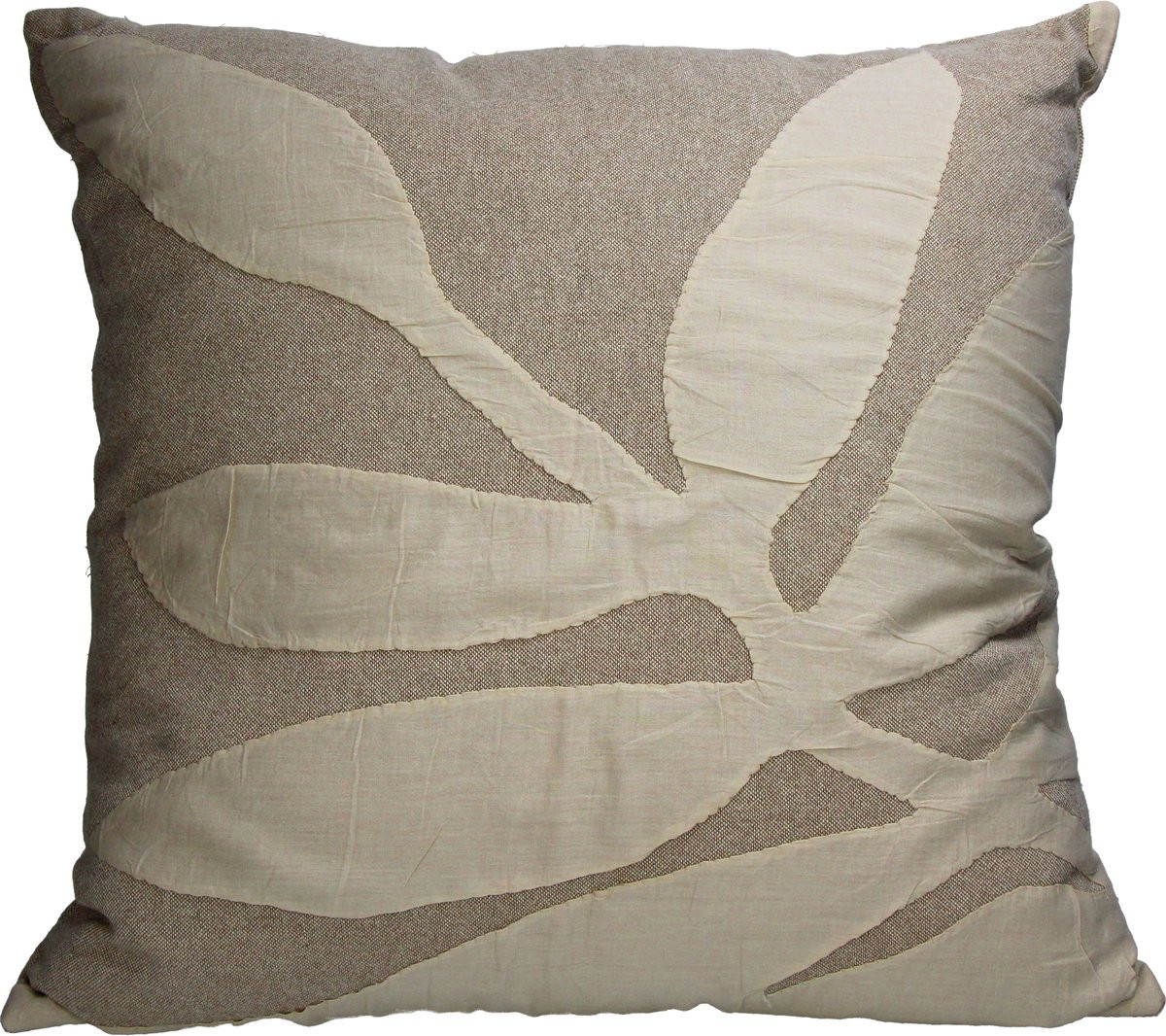 HD Collection Kussen Katoen Beige 50 x 50 cm
