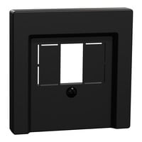 Zentralplatte schwarz matt für Telekommunikations-Anschlussdosen TAE Audio USB schwarz (matt), Retail
