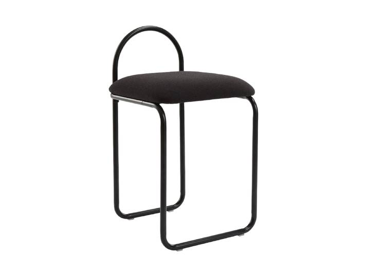 Design Barhocker „Angui“, Sitzhöhe 65.5 cm Bouclé Anthrazit AYTM