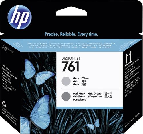 HP Druckkopf 761 Original Grau, Dunkelgrau CH647A 1 St.