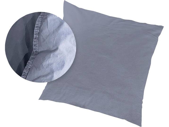 Kissenbezüge PRIMERA Kissenbezüge »Stone Washed«, Primera (2 Stück) , blau, B:40cm L:40cm, Renforcé, Obermaterial: 100% Baumwolle, Kissenbezüge, Kissenbezüge, mit Stone-Washed Optik