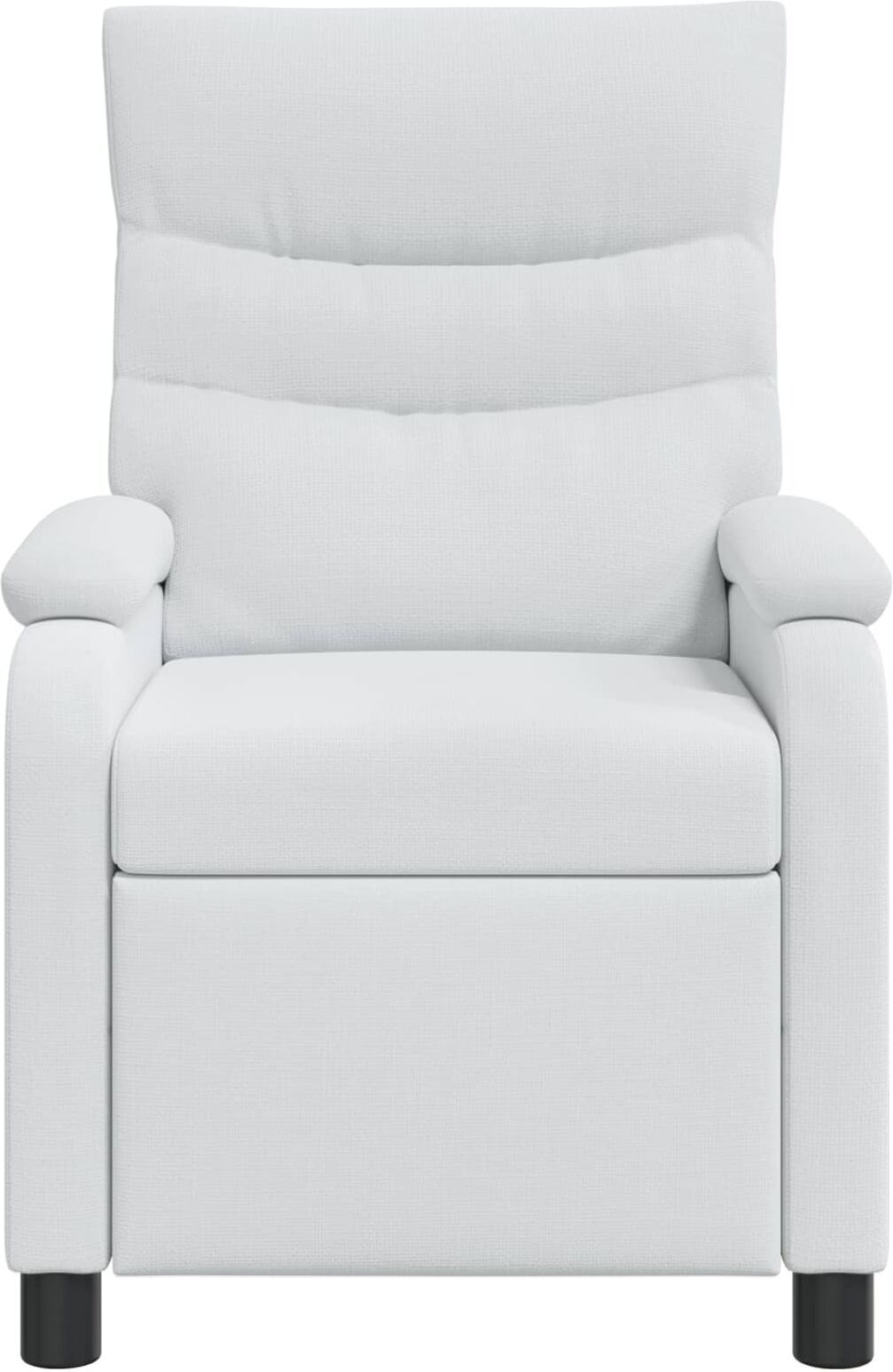vidaXL Fauteuil inclinable Blanc Tissu