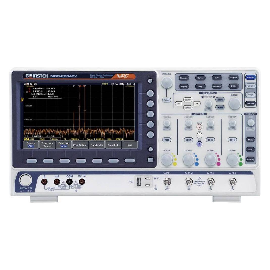 GW Instek Mixed-domain-Oszilloskop (CAT I, Oszilloskop) (MDO-2204EX)