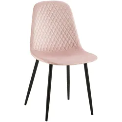 CLP Stuhl Giverny Samt - Farbe: pink, Material: Samt