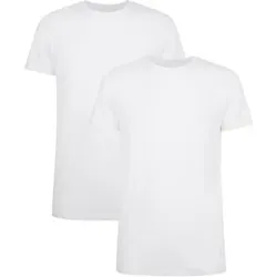 BAMBOO BASICS Bamboo basics Herren T-Shirt RUBEN, 2er Pack - Unterhemd, Rundhals, Single Jersey, Größe L in Weiß Weiß
