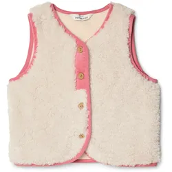 Tchibo - Kinder-Teddyfleeceweste - Baby - Gr. 86/92 - creme