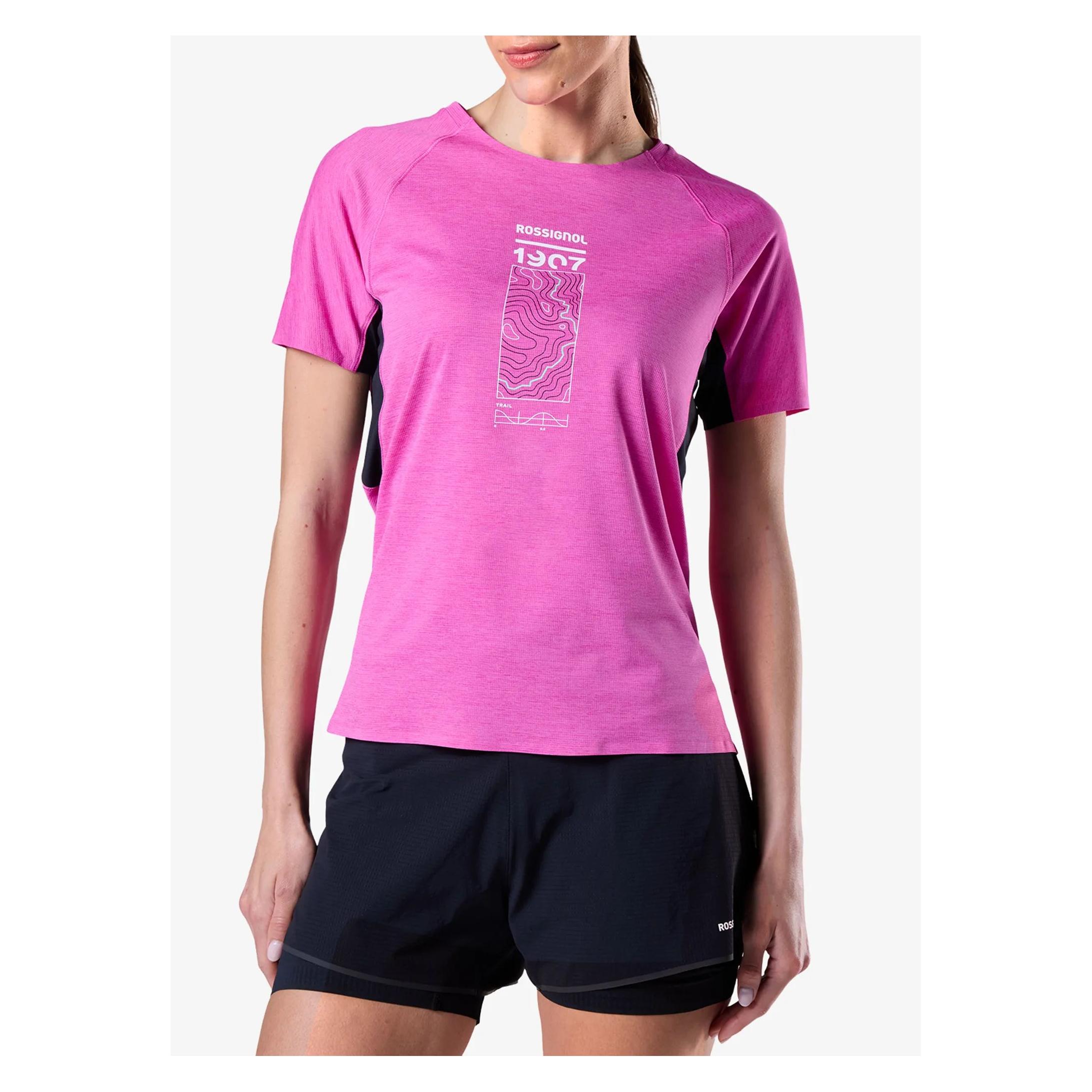 Rossignol Koszulka damska W Sapa Ultra Tee rĂłĹĽowa - M (M) (727600)