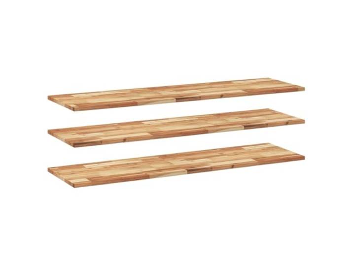 PUGYNBK Schwebendes Regal, 3 Stück, Akazienholz, 160 x 40 x 2 cm Öl-Finish, feuchtigkeitsbeständig, dekorativ, Wohnzimmer, Küche, Bad, Schlafzimmer