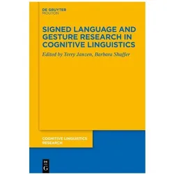 Signed Language and Gesture Research in, Fachbücher von Terry Janzen, Shaffer