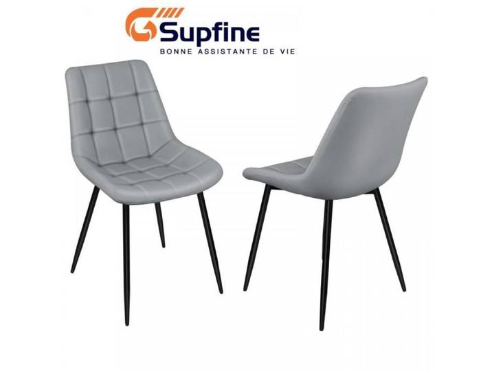 SUPFINE chaises de salle à manger 2pcs sont ergonomiques et permettent à la colonne vertébrale de résister à moins de tens