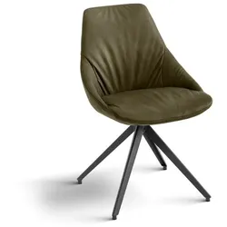 bert plantagie Stuhl Maple Leder Moss