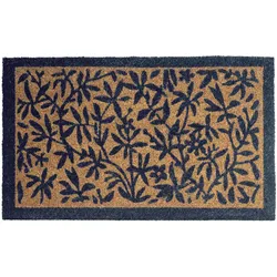 FUSSMATTE Naturfarben 45/75 cm Blatt Kokosfasern Nunivak