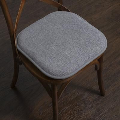 "Sweet Home Collection Alexis Memory Foam Non Slip Back Chair Pad Cushion - 16""x16"""