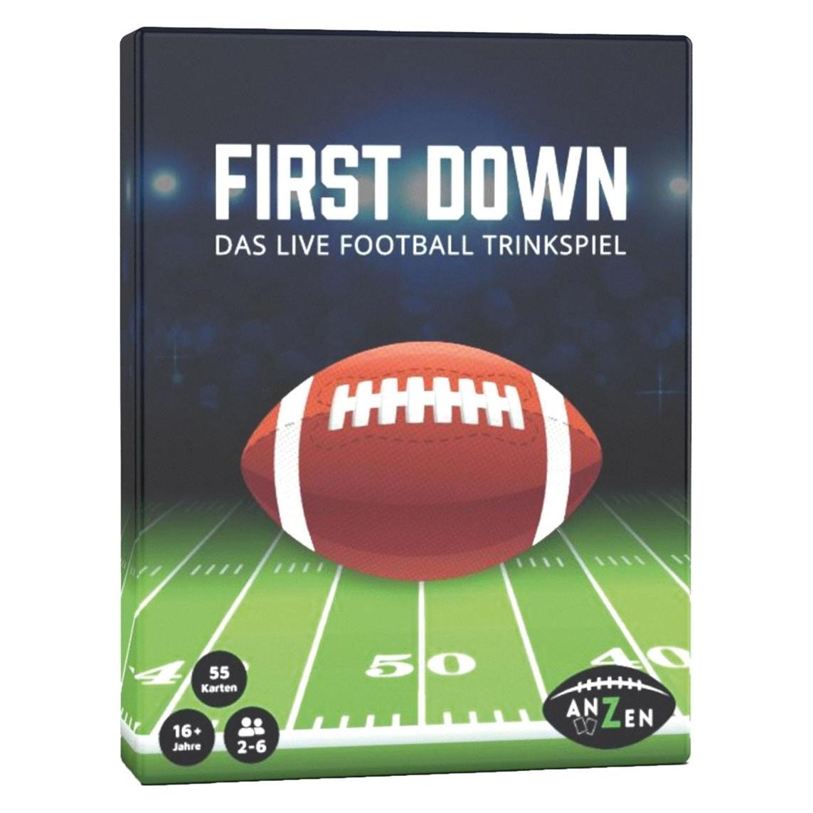 Anzen Spiele FIRST DOWN - Das Live Football Trinkspiel (d) (3 - 12 Spieler) (3157730)