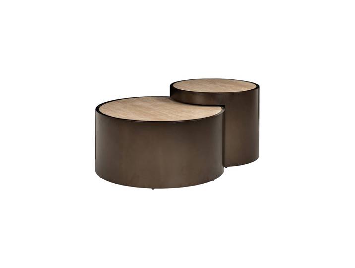 Design Couchtisch Set „Ronson“ Beige Richmond Interiors