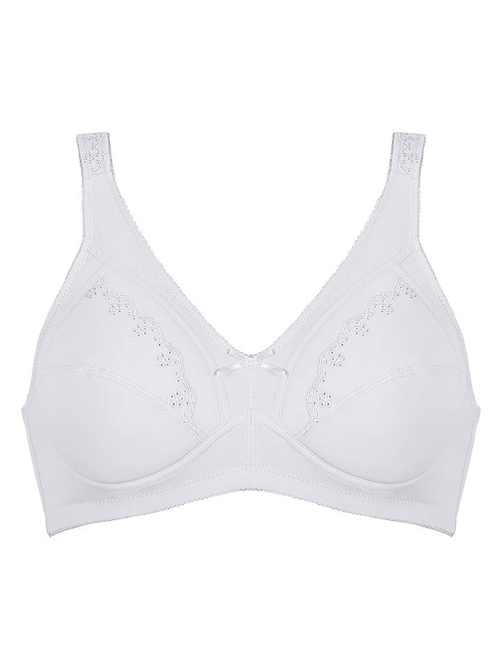 Naturana Bügelloser BH in Weiß - 80A