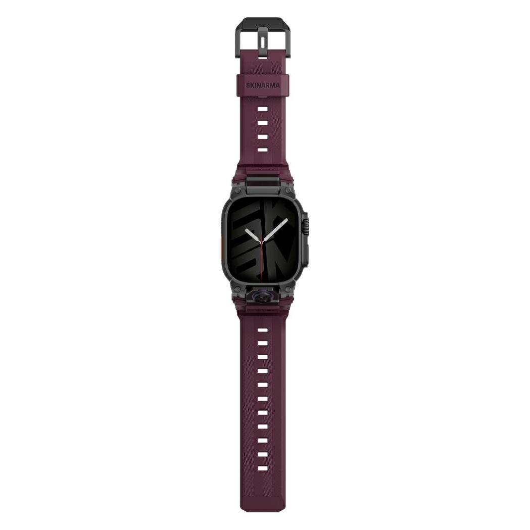 Skinarma Pasek Talon do Apple Watch Ultra 49mm burgundowy (Silicon, Silicone, Stainless Steel, stainless steel hardware) (Skin000462)