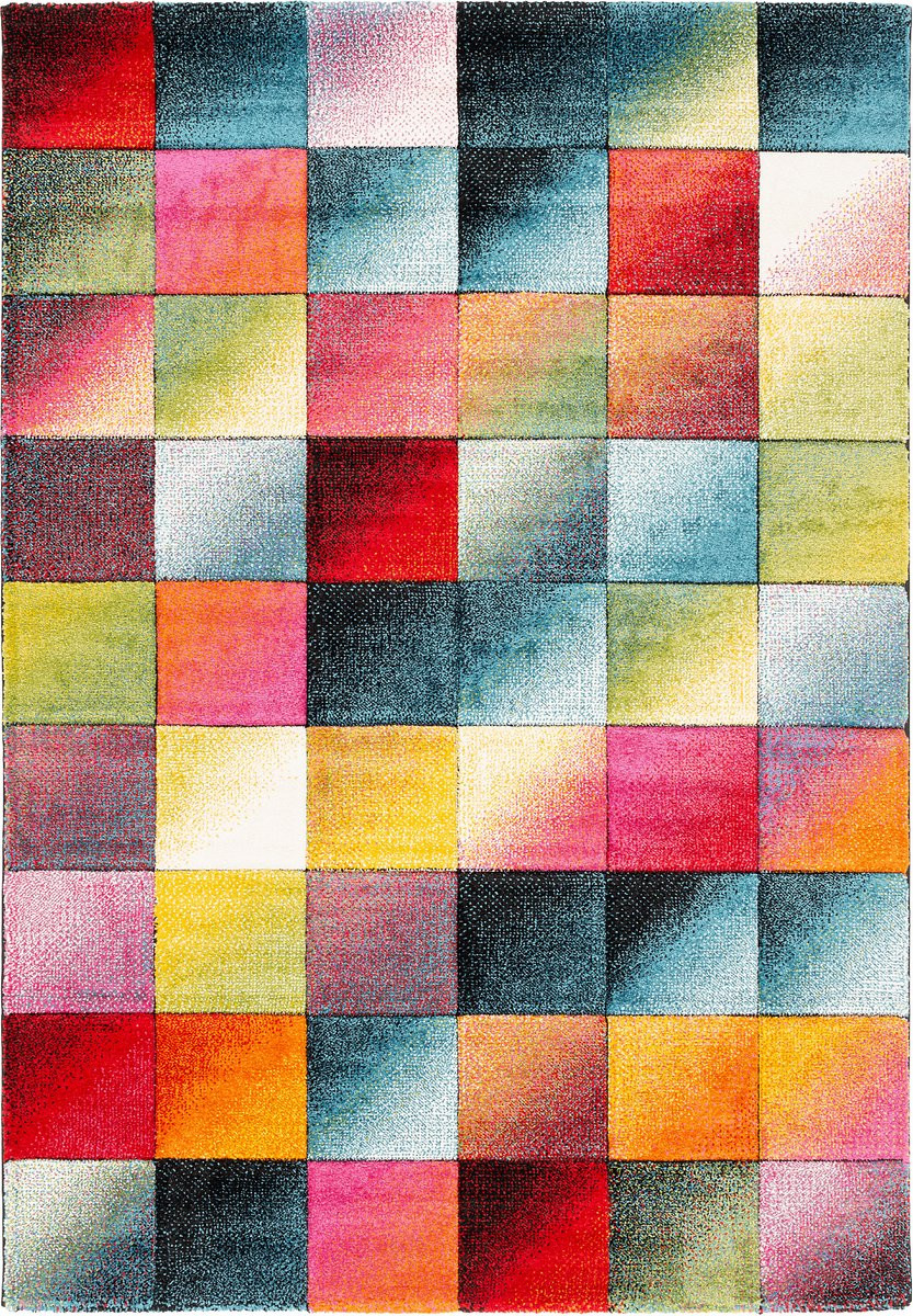 Pergamon Vloerkleed Maui Modern Ruit met Geometrisch Design