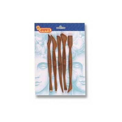 Jovi Modellierwerkzeuge zum Bearbeiten von Knete, Plastilin, 5er Set