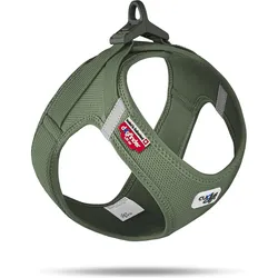 Curli Geschirr Vest Air-Mesh 2XS, Moss (XXS, Hund, Allgemein), Halsband + Leine
