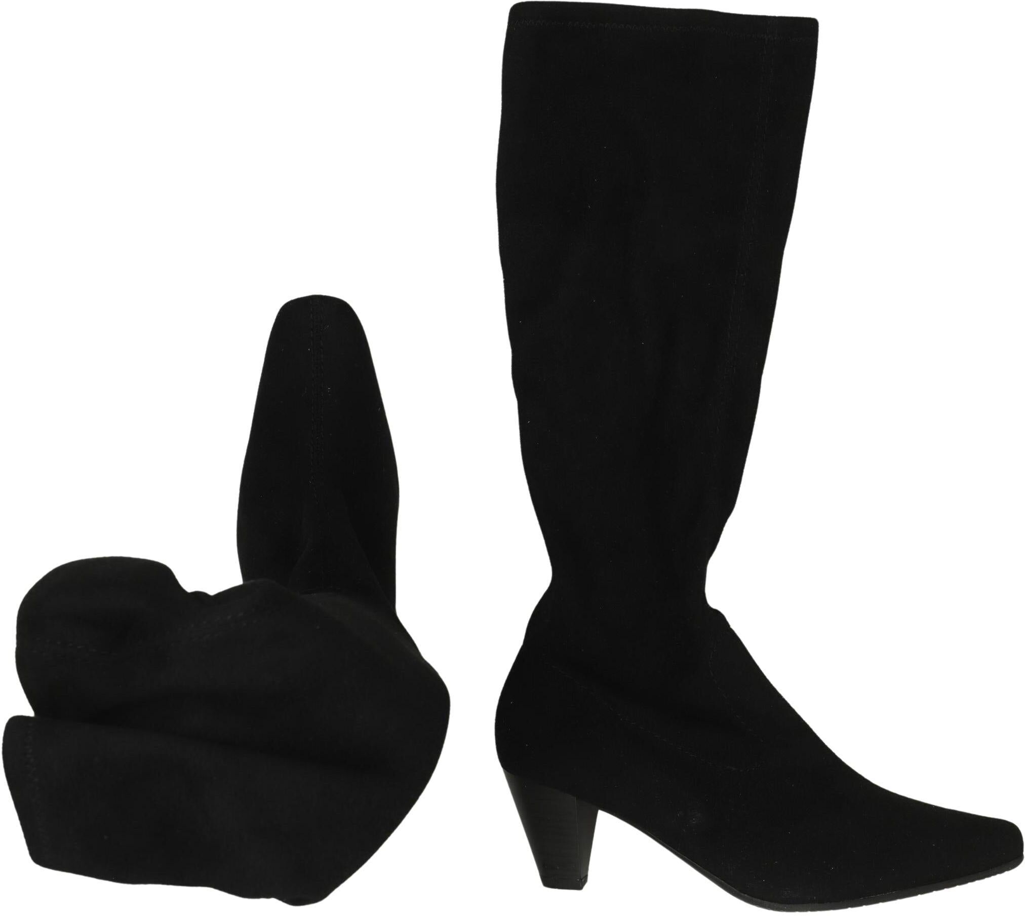Marco Tozzi Damen Stiefel, Schwarz, Gr. EU 37, kein / Etikett - Second Hand