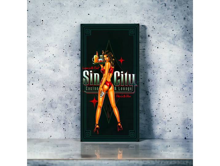 Plaque publicitaire Casino - Sin City