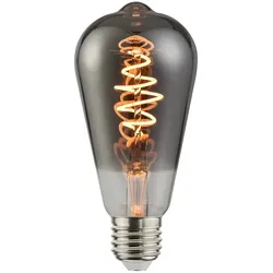 Nordlux LED Filament-Leuchtmittel DECO ST64 SPIRAL, E27, 4.5W 1800K 140lm, dimmbar, rauchfarben NORD-2080072747