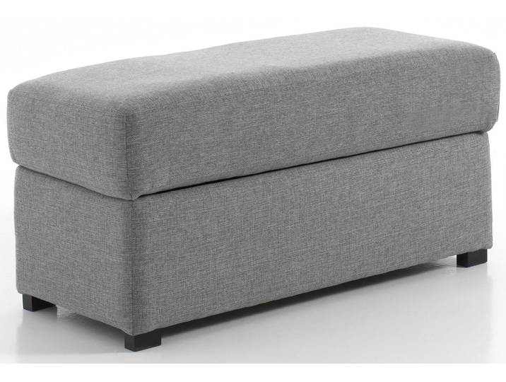 Pouf rectangle, Gris clair