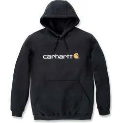 Carhartt Signature Logo, Kapuzenpullover - Schwarz (001) - M