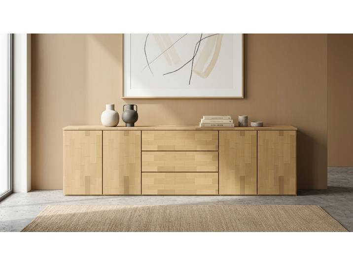 Elegantes Sideboard Buche Natur geölt