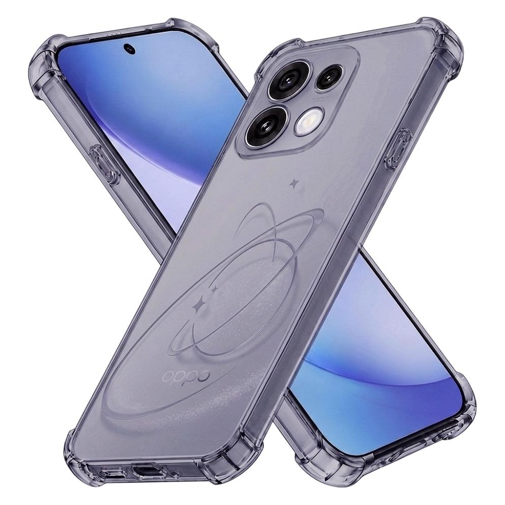 Techsuit - Stossfestes, transparentes Silikon - Oppo Reno16 Pro - Smoke Black (Oppo Reno 16 Pro) (71713134)