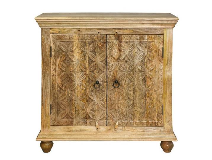 Oriental Galerie Unterschrank Natur Sideboard Schrank Mayuri Indien 90 cm