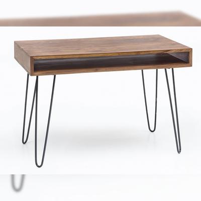 FineBuy Schreibtisch 110x60 cm Bürotisch Laptoptisch Massiv Holztisch Sheesham